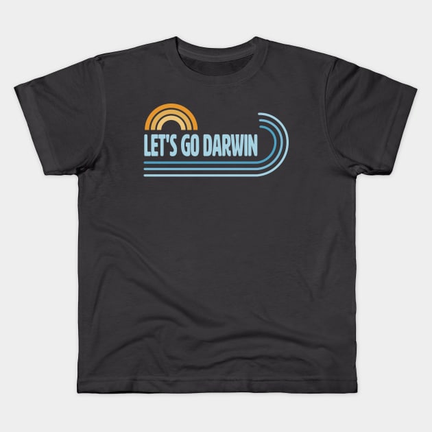 Let's Go Darwin. Kids T-Shirt by lakokakr